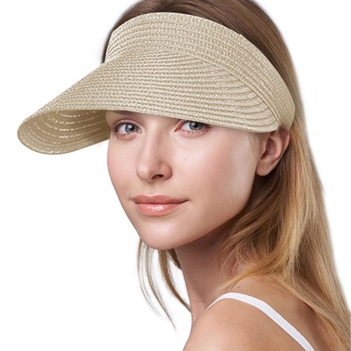 Damen papierstroh visor - damen,