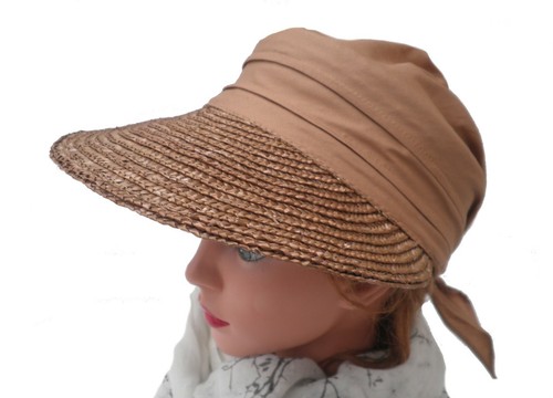 Damen stroh visor tuch - damen,
